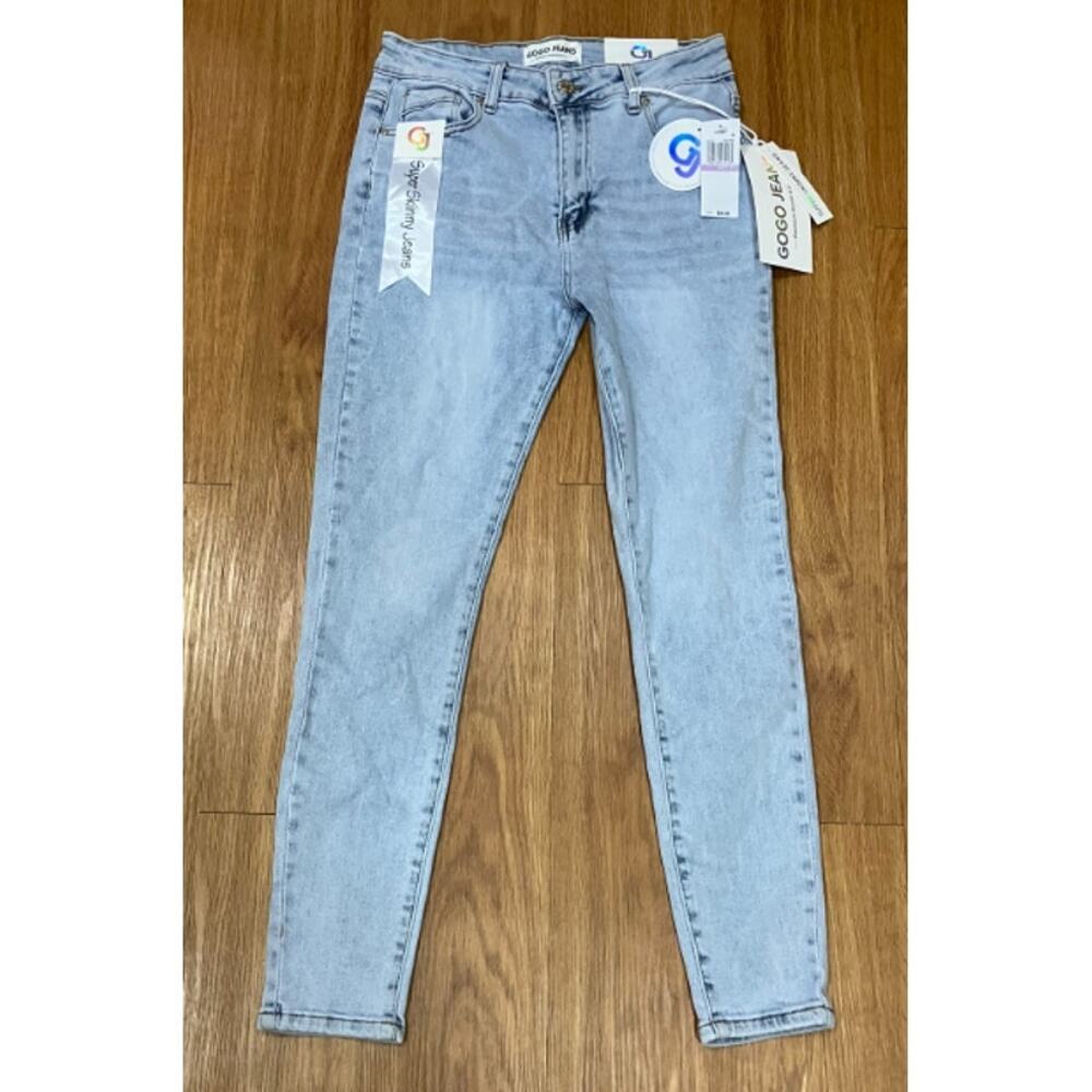 Gogo Jeans Juniors' Stretch Mid Rise Super Skinny Jeans 11/30